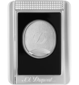 Cortador de lâmina dupla S.T. Dupont com suporte para charutos preto e cromado