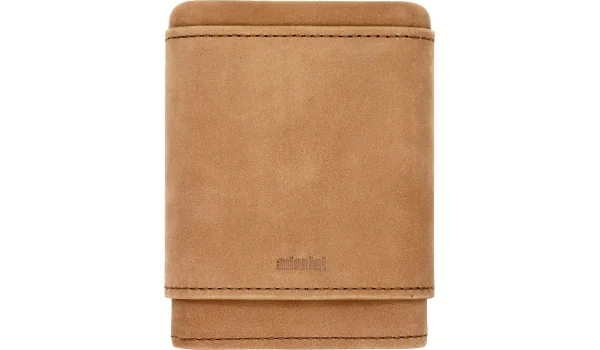 Estojo Adorini para 3-5 charutos, em couro legítimo, marrom