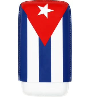 Porta Charutos Bandeira Cubana para 3 Charutos