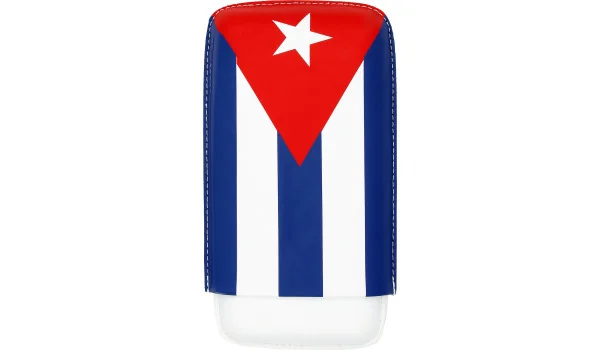 Porta Charutos Bandeira Cubana para 3 Charutos