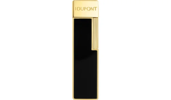 Isqueiro S.T. Dupont Twiggy Preto Lacado Dourado 030112