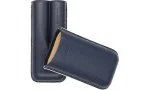 Estojo de couro Jemar Double Cigar Edge Beruga Blue 464/2