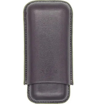Estojo duplo de couro Jemar Edge Barniz 464/2 para charutos
