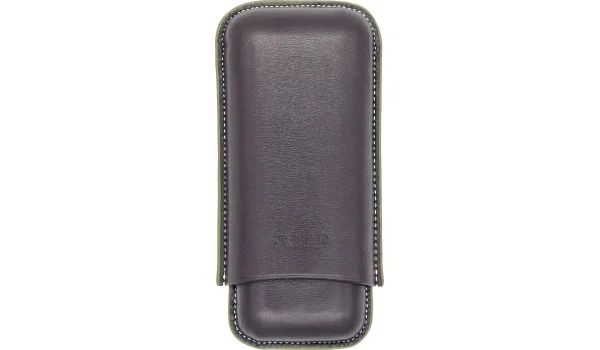Estojo duplo de couro Jemar Edge Barniz 464/2 para charutos
