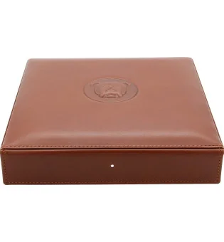 Humidor de viagem Bulldog by Dunhill 10 Marrom