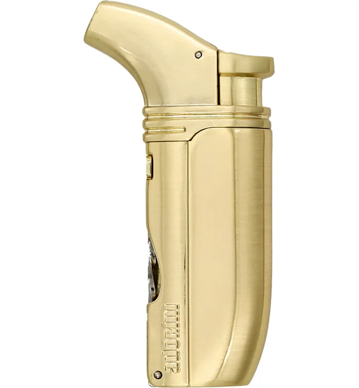 Isqueiro adorini Puroso - Lâmina Soligen banhada a ouro - chama dupla foto 2