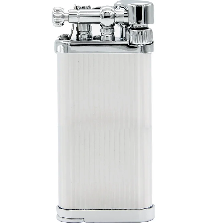 Isqueiro de cachimbo IM Corona Old Boy cromado com listras foto 6