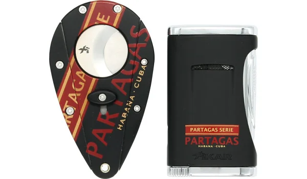 Conjunto de cortador e isqueiro Partagas Serie Xikar 2017 foto 4