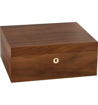 Humidor Adorini Ancona Nogueira Médio Deluxe