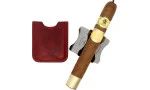 Les Fines Lames Cigar Bench com estojo de couro Cherry Red