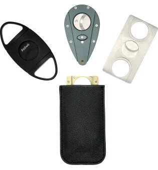 Item de upgrade: estojo de couro preto adorini para cutters