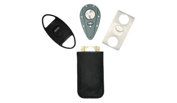 Item de upgrade: estojo de couro preto adorini para cutters