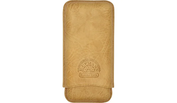 H.Upmann Cigar Case marrom para 3 charutos