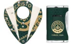 Conjunto de cortador de charutos e isqueiro Xikar Montecristo Open