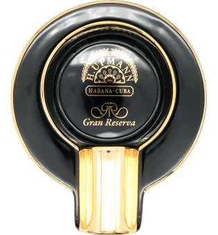 Cinzeiro H.Upmann individual preto e dourado