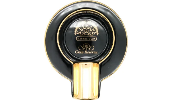 Cinzeiro H.Upmann individual preto e dourado