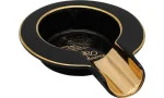 Cinzeiro H.Upmann individual preto e dourado