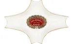Cinzeiro Hoyo de Monterrey branco pequeno