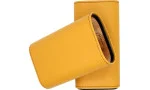 Estojo de couro para charutos Amarelo / Carbono foto 4