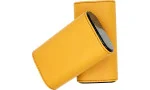 Estojo de couro para charutos Amarelo / Carbono foto 5